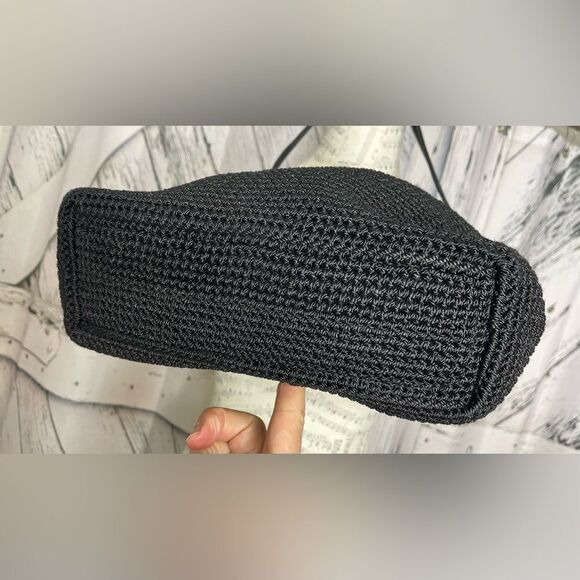 The SAK Elliott Lucca Y2K Black Crochet Shoulder Bag - Picture 3 of 7